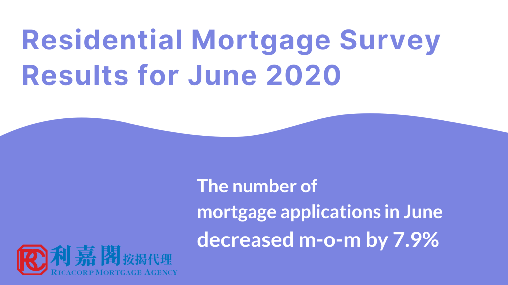 Residential Mortgage Survey Results for June 2020 3 英金管局6月住宅按揭統計 20200803.2 1