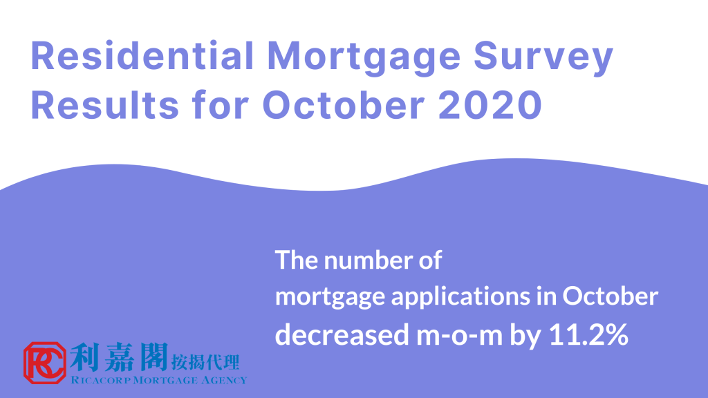 Residential Mortgage Survey Results for October 2020 3 金管局住宅10月按揭統計 ENG