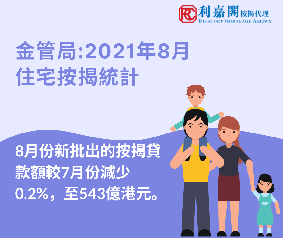 2021年8月住宅按揭統計調查結果 3 2021年8月住宅按揭統計調查結果