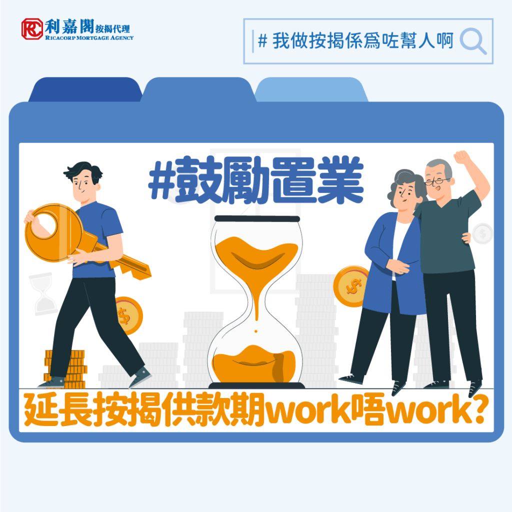 按揭年期 | 按揭申請指南 | 鼓勵年輕人置業,延長按揭供款期可行嗎﹖ 3 按金管局指引,由2012年9月15日起所有新造按揭貸款的供款年期上限設定為30年﹔銀行在計算供款年期時要根據「按揭年期+物業樓齡」不可高於指定年數及「借款人年齡(下稱﹕人齡)+按揭年期」不可高於指定年數。粒即了解更多有關樓齡人齡的計算方法!